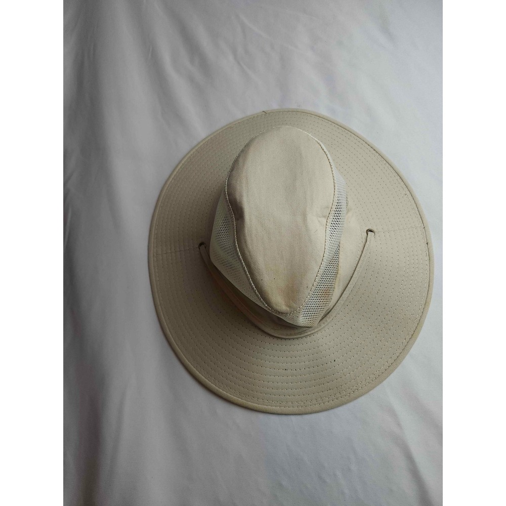 DPC Dorfman Pacific Solarweave Safari Sun Hat Khaki Green Mesh Vent Medium